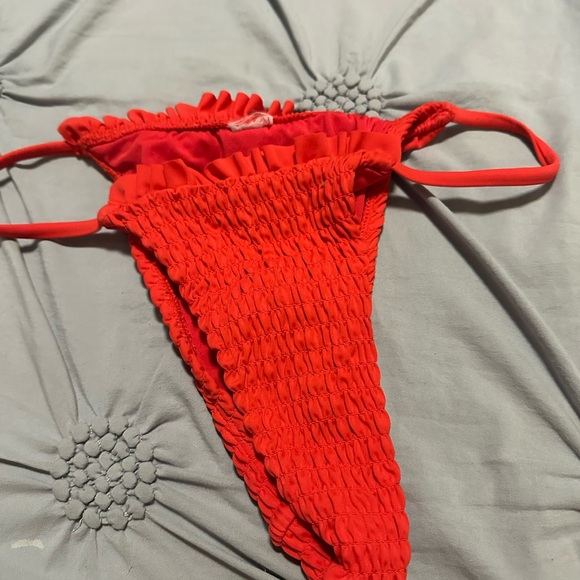 Red Ruffled Bikini Set - Picture 3 of 3
